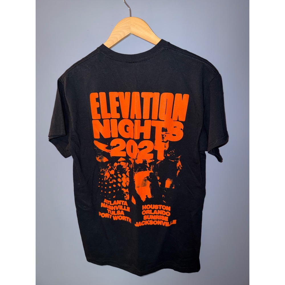 Elevation Worship Elevation Nights 2021 Tour T-Shirt Mens Medium Black‎ Orange